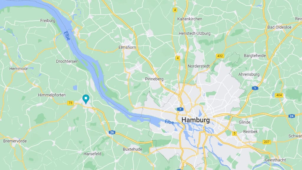 Karta över Stade i Tyskland