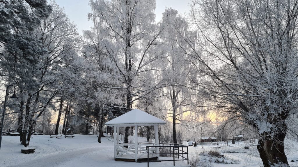 Vinter vid Djäkneberget i Västerås